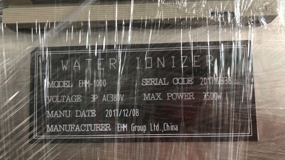 산업용 물 이온 정수기 1000L/h 알칼리성 산성 스테인리스 스틸