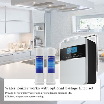 Alkaline Water Ionizer with Built-in Heating System Self-cleaning Function and Touch-control Panel for Healthy Drinking Water