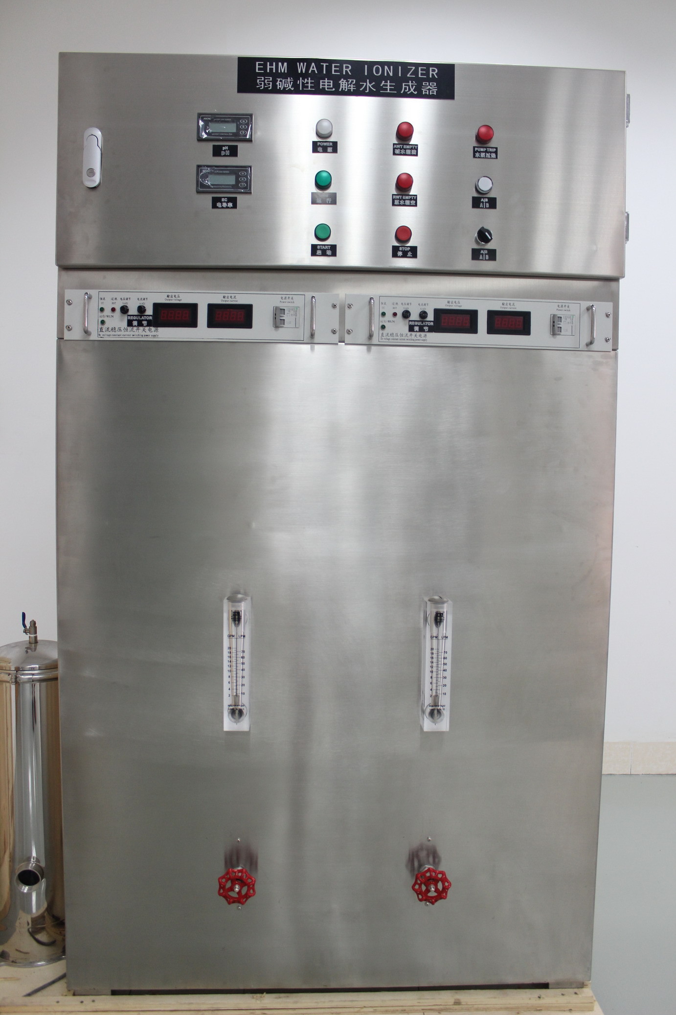 PH 3.0 - 10를 가진 최고 산성 물 ionizer 기계 큰 수용량